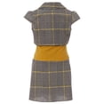 thumbnail image 2 of Big Girl 3 Pieces Tank Top Dress Jacket Graduation Flower Girl Dress USA Mustard 12 JKS 2138 BNY Corner, 2 of 5