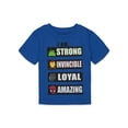 thumbnail image 3 of Camiseta Marvel Avengers Spider-Man Hulk Iron Man para niños 4T, 3 of 9