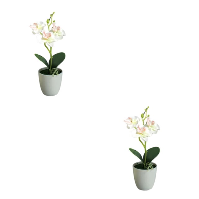 Planta artificial Billuyoard Aspecto realista en maceta Blanco 2Conjunto