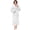 White, variant on White Women Robe Fleece Plush Soft, Fluffy Fuzzy Cozy Warm Lightweight Bathrobe, Shower Spa House Long Robe for Women, S/M