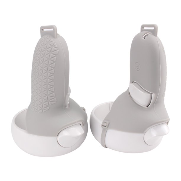 Cubierta de mango VR Silicona Cubierta de vidrio VR Medio controlador Accesorio Reemplazo para Oculus Quest 2, Gris Yuarrent EL000663-04
