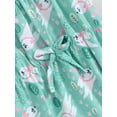thumbnail image 6 of Infant Baby Girls Easter Romper Off Shoulder Short Sleeve Bunny Tree Print Bodysuit, 6 of 8