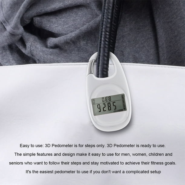 3D Digital Display Walking Pedometer Keychain Accurate Fitness Sporting