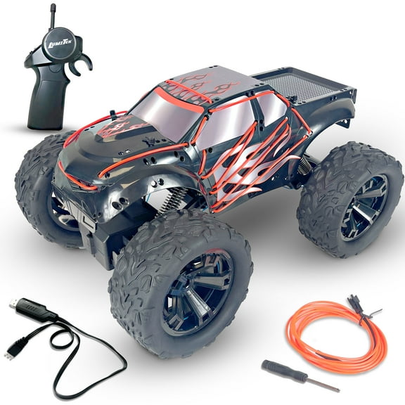 LumiTEK™ R/C - Neon Giant Truck - Customizable LED Piping- 2.4 GHz 1:10 Scale Remote Control Car - Ages 8 