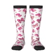 thumbnail image 2 of Lsque Girl Butterfly Printed Crew Socks Men's Women's LightWeight Thin Casual Calf Socks ,Knee High Socks,Cotton Socks, 2 of 9