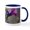 White/Navy Inside, variant on CafePress - Tiger In Mystical Spring Hibiscus 11 Oz Ceramic Mug - 11 oz Ceramic Mug - Novelty Coffee Tea Cup