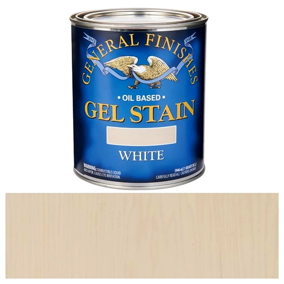 General Finishes Gel Stain, White, Quart