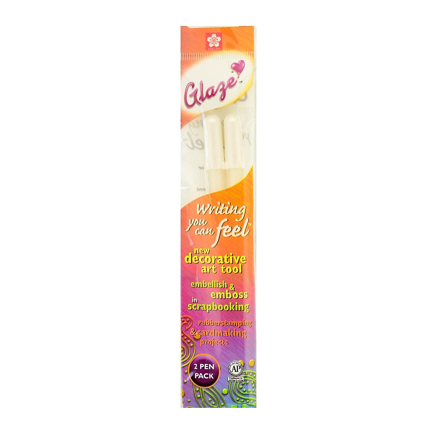 Sakura Gelly Roll Glaze Pens white pack of 2 [Pack of 6] 73971-PK6