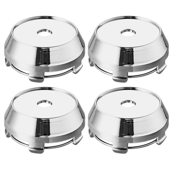 Unique Bargains 60mm Dia Silver Tone 5 Clips Automotive Wheel Center Tyre Hub Caps Cover for Car 4 Pcs