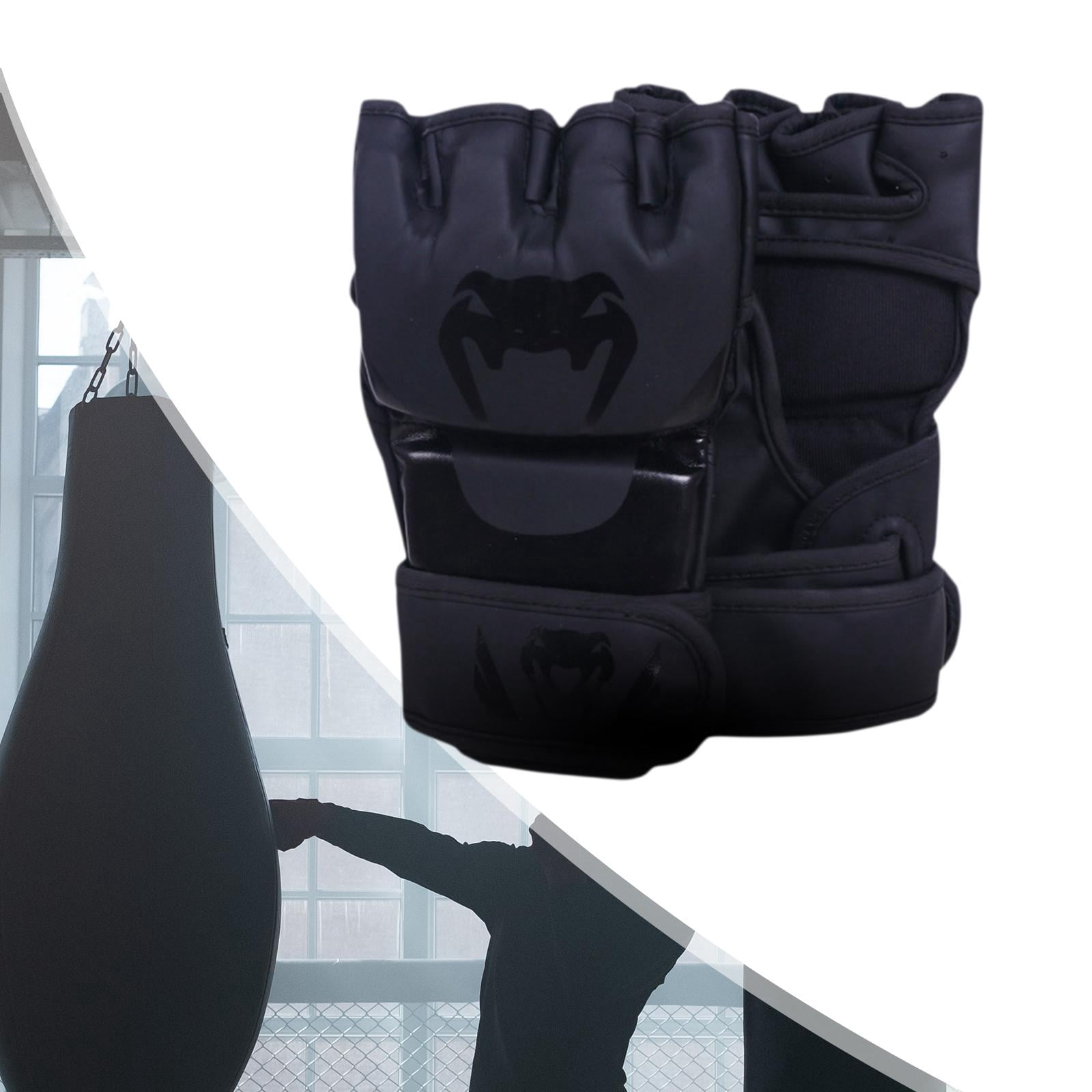 Gants de Sparring Imperméables pour Boxe Adulte Unisexe Hommes Femmes Noir