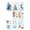 Blue, variant on GQDIN 9 Sheets Christmas Rub on Transfers for Crafts and Furniture Winter Snowman Snowflake Rub on Transfer Stickers Vintage Blue Holiday Decals for Wood Paper DIY