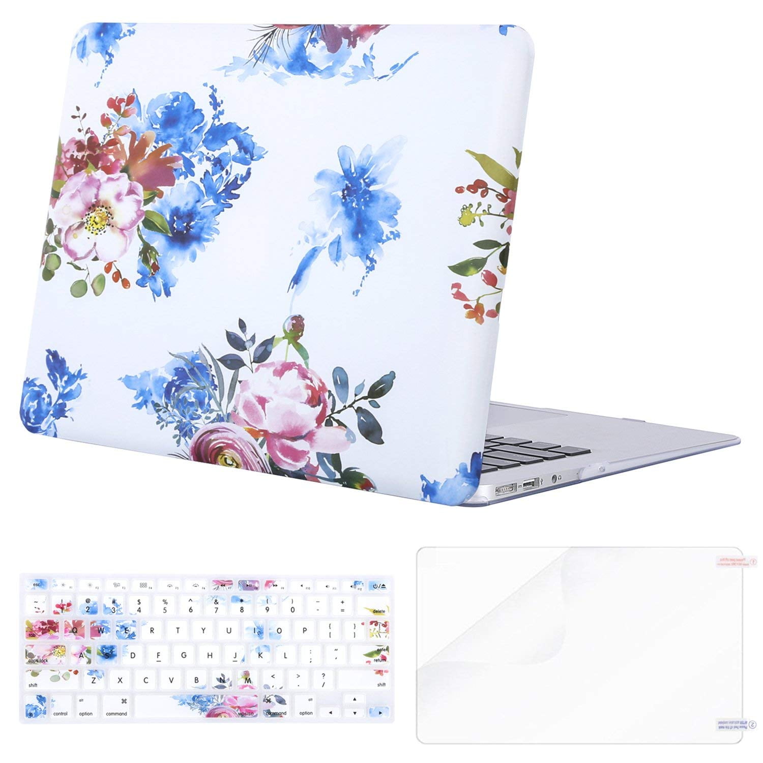 Floral pattern hard case Plastic protection laptop cover MacBook Pro 2016 2018 macbook air 13 Macbook case 12inch Macbook case 15 mac pro