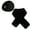 Black, variant on Plush Earmuffs and Thermal Scarves Set for Adult Warm Fleece Cover Gray