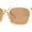 Peach - Brown, variant on Minimal Gentlemans Hipster Horn Rim Plastic Sunglasses All Black