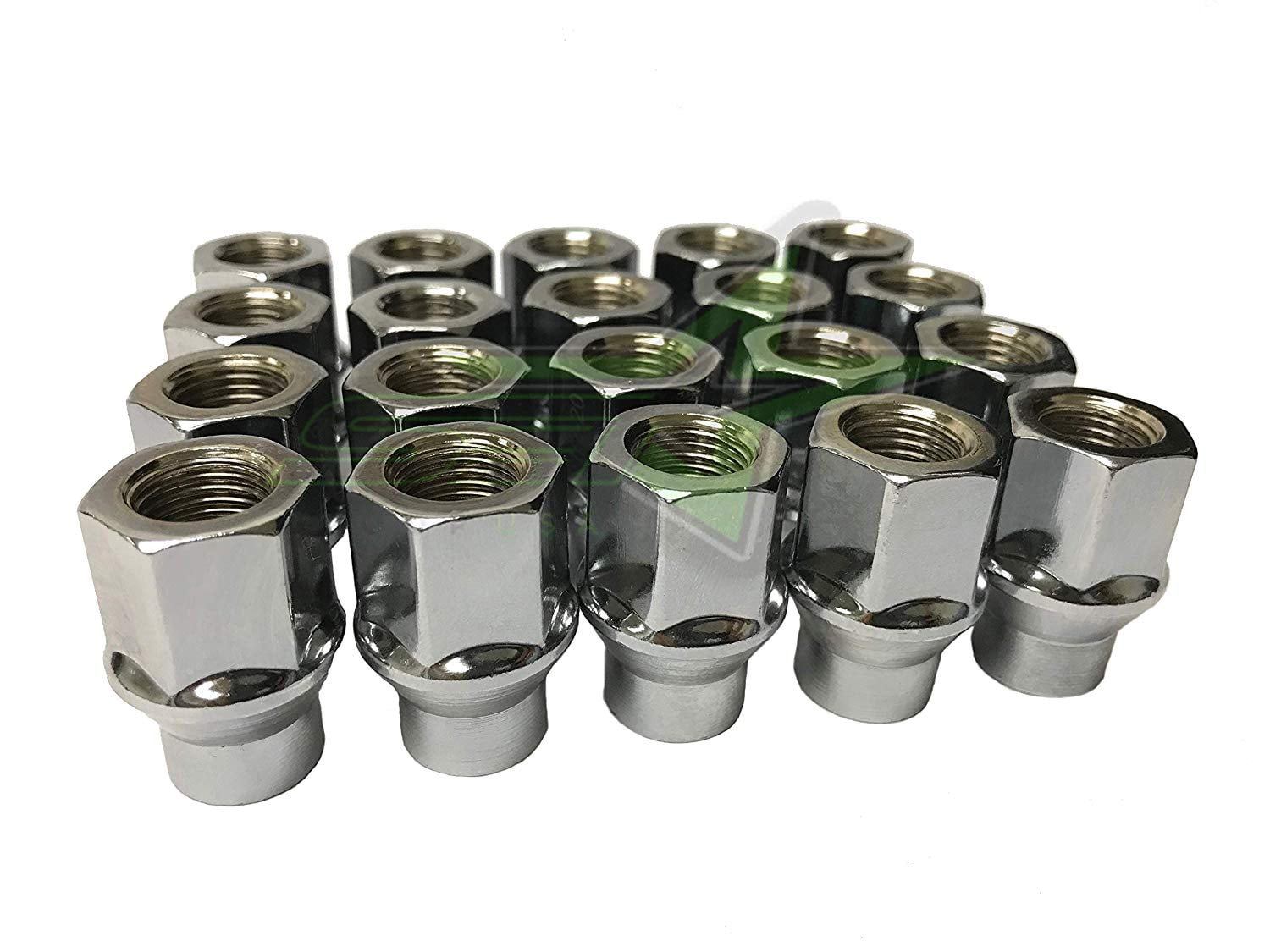 24pc Extended Thread Lug Nuts Open End 12x1 5 Et Style Chrome Walmart Com Walmart Com