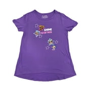 Jumping Beans Captain Marvel Girls Mint Glitter Short Sleeve T-Shirt Tee