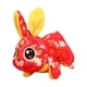 thumbnail image 3 of Adorable conejo de peluche de Año Nuevo chino, muñeco de conejito, decoración para el Festival de Primavera, suave 15 cm rojo, 3 of 9