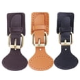thumbnail image 4 of 2 Pieces Sew On Leather Snap Buckle Sewing Fastener Repair Brown, 4 of 8
