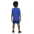 thumbnail image 2 of Adidas SEMI LUCID BLUE Little Boys 2-pc. Short Set, US 6, 2 of 4