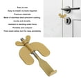 thumbnail image 4 of Travel Lockdown Locks, Security Improving Door Portable Lock Widely   for School Apartment Gold,Black, 4 of 7