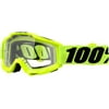 100% Accuri FL Yellow OTG Goggle w/Clear Lens Fluorescent Yellow