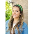 thumbnail image 4 of Motique Accessories 1 inch Vegan Leather Headband for Women and Girls (Kelly Green), 4 of 6