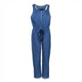 thumbnail image 1 of Combinaison en Jean Sans Manches Mode pour Femmes, 1 of 6