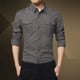 thumbnail image 4 of Ceisia Men's Winter Gift Casual Fashion Checkered Patchwork Long-Sleeve Button-Up Turndown Collar Outwear Jacket - Soft Breat hable Polyester Top, 4 of 7