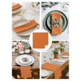 thumbnail image 4 of Cloth Napkins Set of 2 - 20x20 Inches, Orange Morocco Washable Reusable Table Napkins, Geometric Leaf Diamond Lattice Abstract Soft & Absortbent Dining Napkin for Party Wedding Hotel Restaurant, 4 of 8