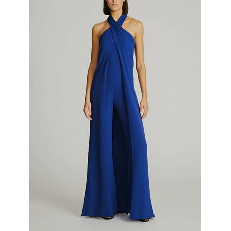 HALSTON Selah Draped Jumpsuit