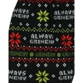 thumbnail image 2 of How the Grinch Stole Christmas Men's Holiday Sleep Always Grinchy Fairisle Cotton Boxer Shorts Underwear Loungewear, 2 of 6