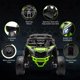 thumbnail image 5 of Coche eléctrico infantil UTV Can-Am 12V - Biplaza grandeza tamaño - Control remoto - Luces LED - Música - Suspensión reforzada - Vehículo todoterreno para niños y niñas - Juguete ride on - Color green, 5 of 7