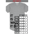 thumbnail image 3 of ShirtBANC Mens It Is What It Is Dropcut Shirt Bottom Right Design Funny Meme Tee, 3 of 3