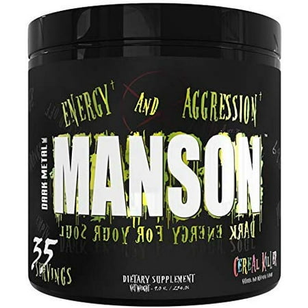 Dark Metal Manson Pre Workout Powder, Cereal Killer, 35 Servings