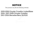 thumbnail image 2 of Transit Auto Front Rear Disc Brake Rotors and Semi-Metallic Pads Kit for Car Chrysler Crossfire Mercedes-Benz SLK320 K8S-101098, 2 of 11