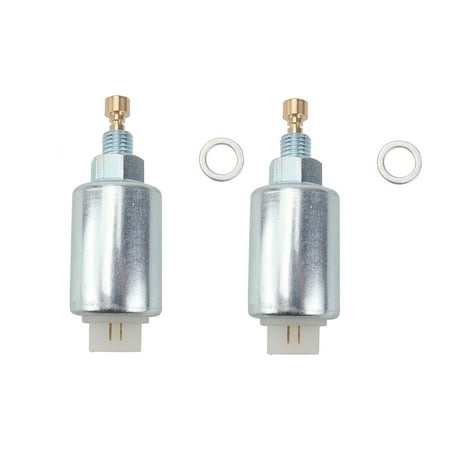 ARCADORA 2PCS Carburetor Fuel Solenoid 499161 for Stratton Craftsman John Deere Lawn Mower Generator