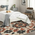 thumbnail image 3 of Mandala Rug, Boho Floral Area Rug 4x6, Ethnic Pattern Rugs for Bedroom, Rugs Low Pile Washable Stain Resistant Easy Clean for Dining Room, Living Room Soft Carpet Decor Xsu&-77, 3 of 7