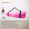 thumbnail image 2 of Primasole Thick Yoga Mat, 1/2-Inch Extra Thick NBR Mat with Enhanced Stability - Textured Design, Lightweight Mat with Carrying Strap & Case for Yoga, Pilates, Gym & Home Use (Multiple Colors), 2 of 7