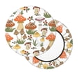 thumbnail image 2 of Naloa Mushrooms Round Bar Stool Cushion Cover 12-14 inch, Fits Kitchen, Office, Restaurant Chairs - 13 inch, 2 of 7