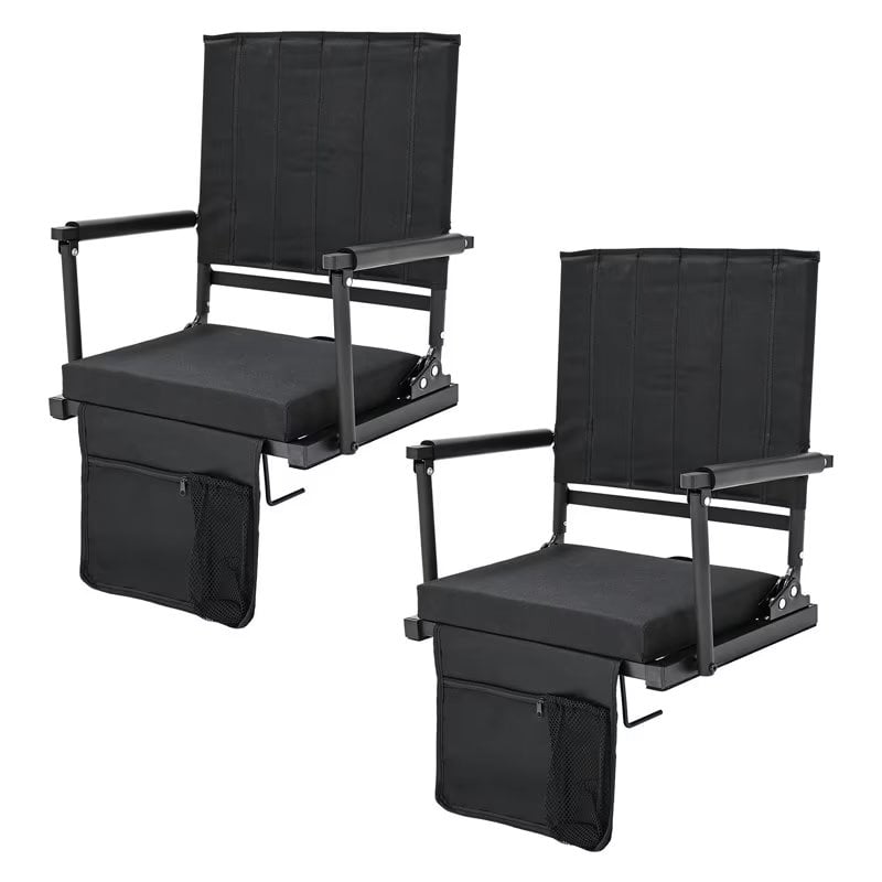 Dropship Stadium Seating For Bleachers, Heated Bleacher Seats With Backrest  Padded Cushion And Armrest For Adults And Child Portable Folding Extra Wide  Football Stadium Chairs With Back Support to Sell Online at