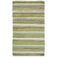 thumbnail image 2 of SAFAVIEH Montauk Darion Striped Cotton Area Rug, Green/Multi, 3' x 5', 2 of 6