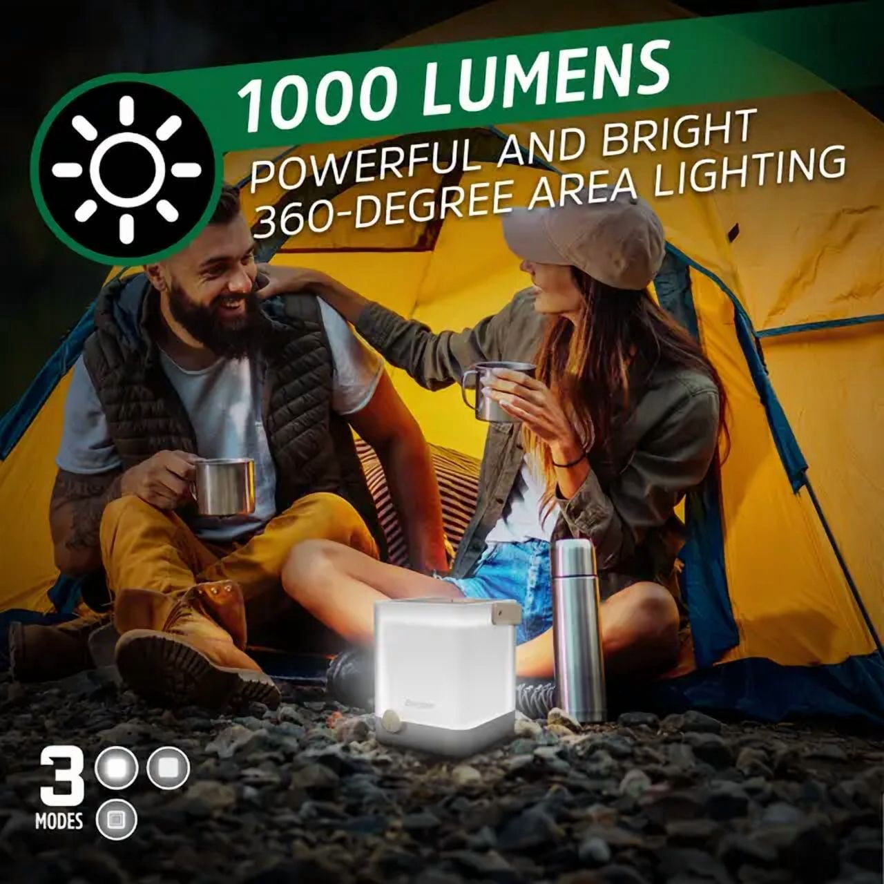 Energizer Power Bank and Storage Lantern, 1,000 Lumen, Batteries and USB Cable Included
