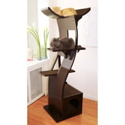 The Refined Feline, Lotus Cat Tower, Espresso