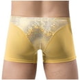 thumbnail image 4 of ibuvkizy Mens Underwear,Men's Fashion Briefs,Men Casual Fashion Solid Patchwork Sexy Underwear Low Waist Breathable Briefs,Briefs Gifts,Mens Boxer Briefs, 4 of 4