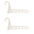 thumbnail image 2 of 2x Ropa Plegable Colgador de Colgilla Colgante Organizador de Ropa Sin Deslizamiento, Estante de Secado en Interiores,, 2 of 9