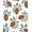 Brown, Pattern 3, variant on ODIKA 8'x10' Machine Washable Non-Slip Area Rug, Poinsettia Bloom Crochet Hook Kit Traditional Floral Project High Traffic Rug, Red, 644651