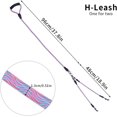 thumbnail image 2 of 1-pack dubbla hundkoppel, nylon hundkoppel splitter med mjukt handtag, trasselfritt dubbelkoppel för promenader och träning med 2 hundar, 2 of 5
