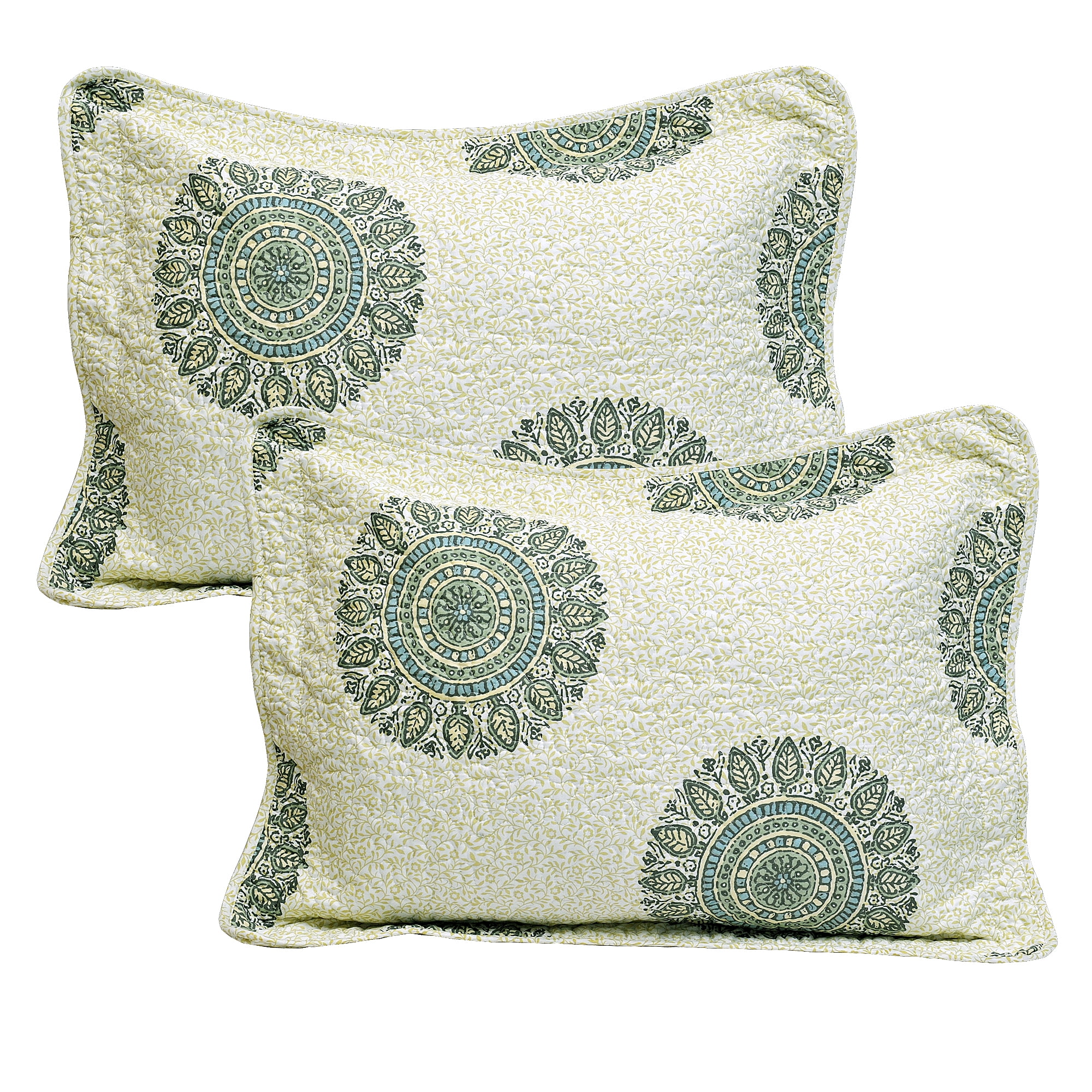 Home Soft Things 5 Piece Printed Microfiber Quilts Set - Encore-Queen (90" x 90")