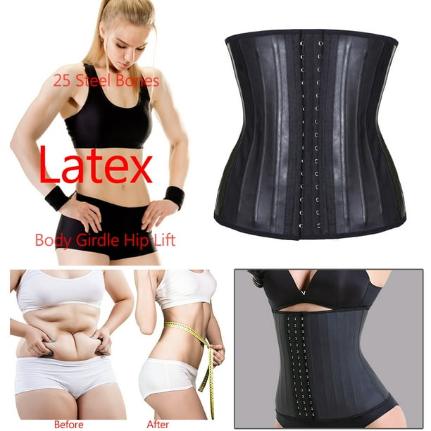 Fajas Moldeadora Reductoras Mujer con 3 Ganchos Tmvgtek Latex Corset Reductor Waist Trainer Colombianas Abdomen
