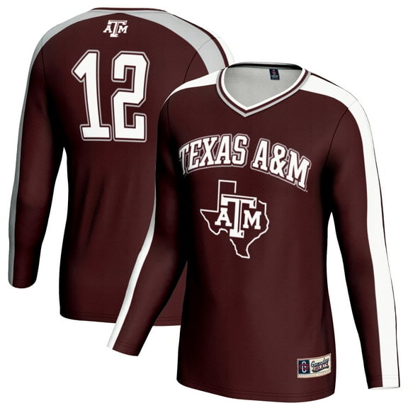 Youth GameDay Greats Maroon Texas A&M Aggies #12 Lightweight Volleyball Fashion Jersey